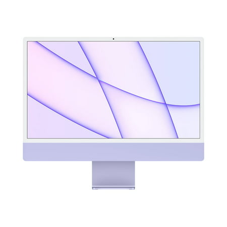 Apple iMac with 4.5K Retina display - All-in-one - M1 - RAM 8 GB - SSD 256 GB - M1 8-core GPU - GigE - WLAN: Bluetooth 5.0, 802.11a/b/g/n/ac/ax - macOS Big Sur 11.0 - monitor: LED 24u0022 4480 x 2520 (4.5K) - keyboard: US - purple - academic