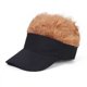 thumbnail image 1 of Xiao Hua Gorra de béisbol ajustable con visera y sombrero para el sol (negro y marrón), 1 of 5