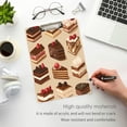 thumbnail image 3 of FORMRS Acrylic Clipboard with Low Profile Clip Standard A4 Letter Size, 12.5" x 9", Brown Cakes, 3 of 8