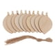 thumbnail image 2 of 10 conversiones de hojas de madera colgantes, adorno de madera para escote Bodhi leaf 80x48x2mm, 2 of 9