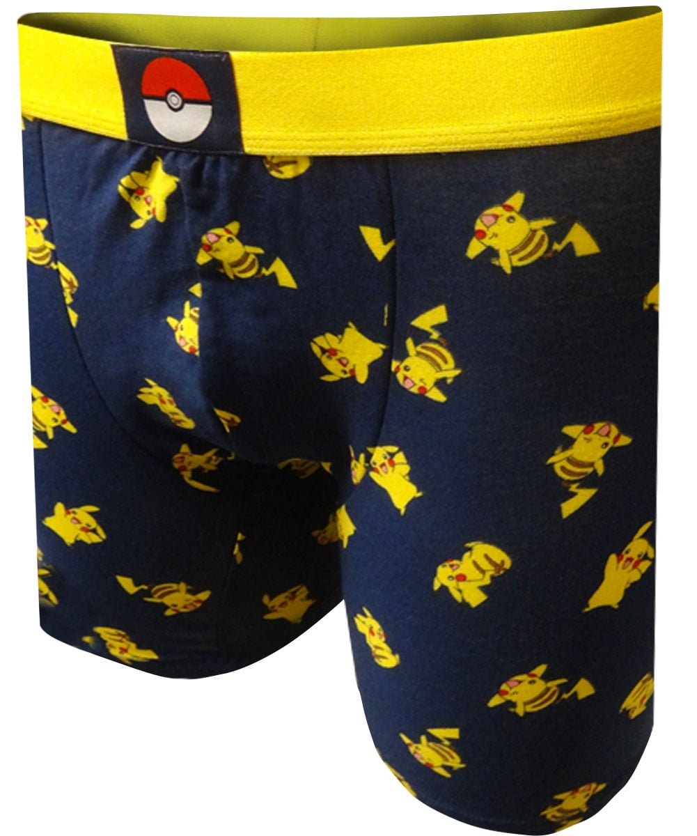 Underboss Mens Pokemon Pikachu Charmander Squirtle Boxer Briefs