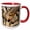 Red/White, variant on 3drose, Cute Zebras Standing Together Nature Photography, 15oz Mug