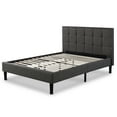 thumbnail image 2 of Zinus Lottie 43" Gray Upholstered Platform Bed Frame, Queen, 2 of 9