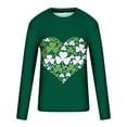 thumbnail image 3 of hotojiny Mens St Patrick's Day Shirts Casual Long Sleeve T-Shirt Big and Tall Green Print Crew Neck Tops Spring Clothes for Party, 3 of 4