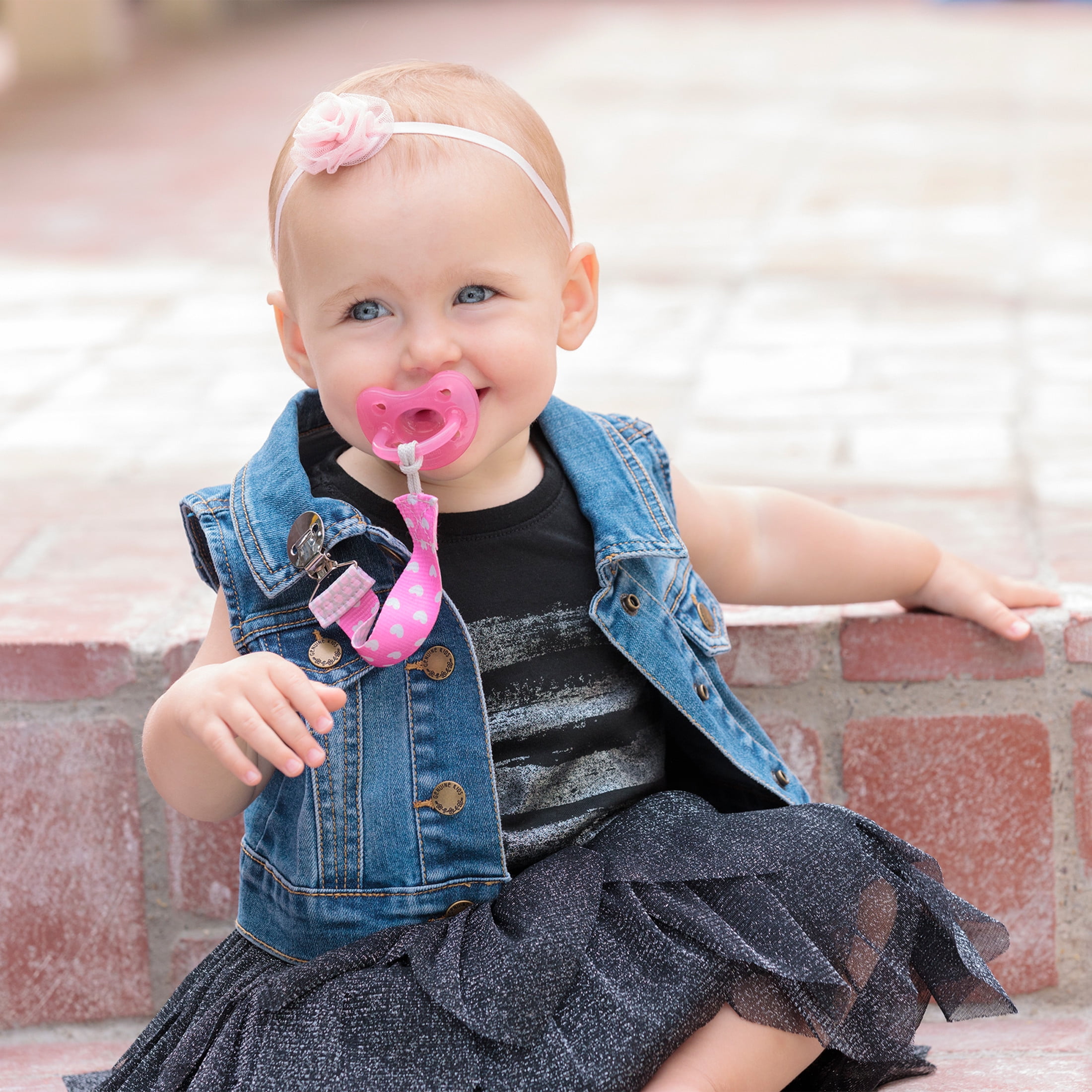 Chicco PhysioForma® Orthodontic One-Piece Silicone Pacifier, 2-Pack, 6-16m - Pink