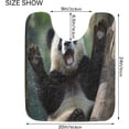 thumbnail image 5 of Dreamtimes Bathroom Rug Set 2 Pieces Cute Panda Soft and Absorbent Bathroom Floor Mat Non Slip Commode Contour Rug Plush Bath Mat Set, Machine Washable and Easier to Dry, 5 of 7
