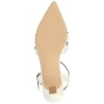 thumbnail image 6 of Journee Womens Jazlynn Buckle Kitten Heel Pointed Toe Pumps, Widths Available, 6 of 10