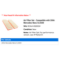 thumbnail image 2 of Air Filter Set - Compatible with 2006 Mercedes-Benz CLS500, 2 of 2