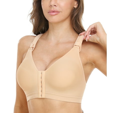 

Exclare Adjustable Strap Front Closure Post-Surgery Bra-2