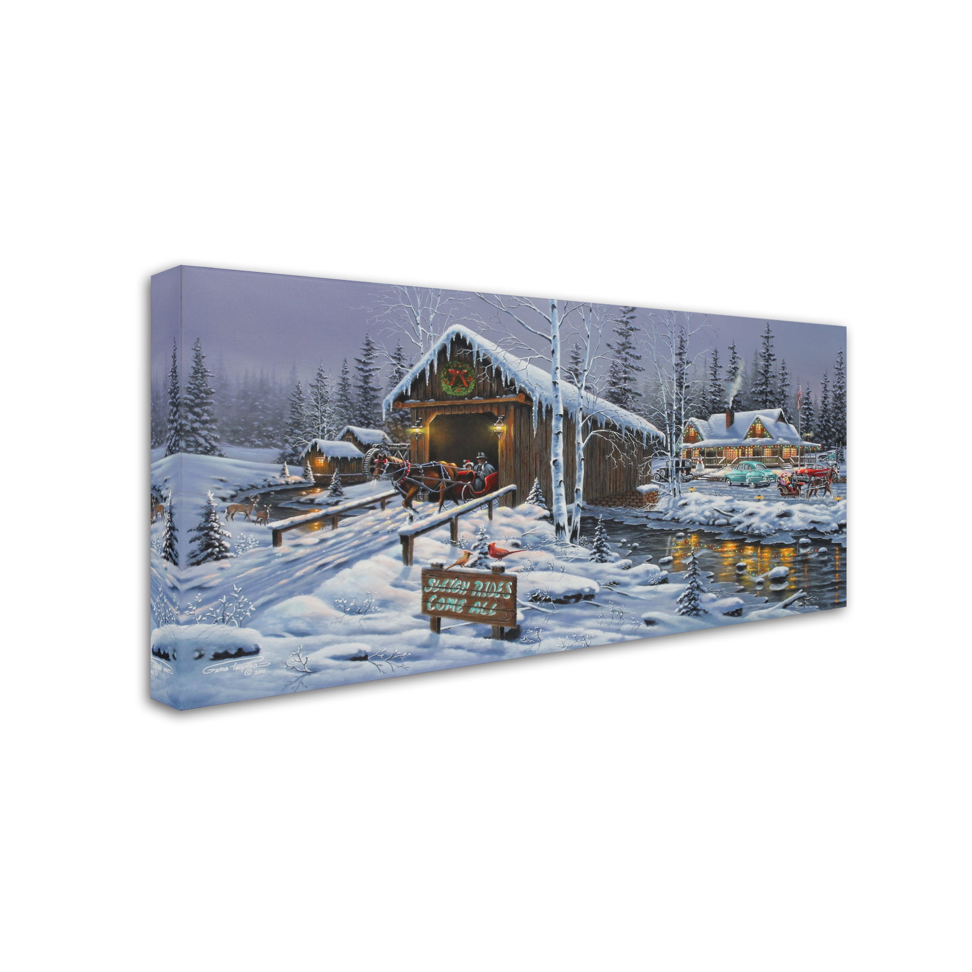Geno Peoples 'Holiday Gathering' Canvas Art