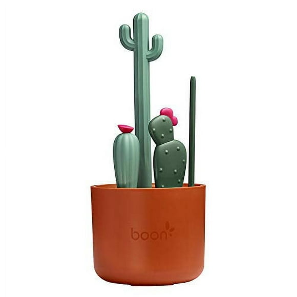 Boon Cacti Bottle Cleaning Brush Set, Terracotta