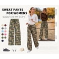 thumbnail image 2 of TEMOFON Wide Leg Sweatpants Women Barrel Travel Pants with Pockets Drawstring Workout Pants, 2 of 9