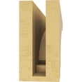 thumbnail image 4 of 3"W x 18"D x 6"H Thin Hughes Rough Cedar Woodgrain TimberThane Corbel, Primed Tan, 4 of 6