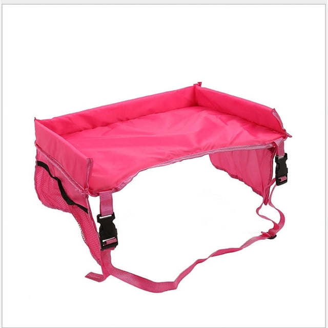 Mesa de almacenamiento para asiento de seguridad infantil para automóvil, tablero de dibujo para viajes para niños, bandeja para carrito de bebé, bolsa de almacenamiento para colgar en el automóvil