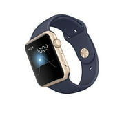 apple apple watch sport 42mm gold aluminum case with midnight blue