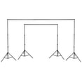 thumbnail image 2 of 7x10Ft Photography Background Backdrop Support Stand Kit For Live Stream 2 Packs, 2 of 11