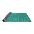 thumbnail image 2 of Ahgly Company Indoor Round Abstract Turquoise Blue Contemporary Area Rugs, 8' Round, 2 of 4