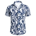 thumbnail image 5 of Hawaiian Shirt for Men Summer Short Sleeve Relaxed Fit Button Down Lapel Collar Tropical Beach Shirts Vacation Outfits, 5 of 5