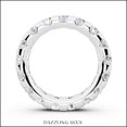 thumbnail image 2 of Dazzlingrock Collection 2.24 Carat Round Lab Grown White Diamond Classic Dome Eternity Ring for Women in 14K Solid White Gold Size 6.5, 2 of 6