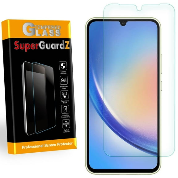 [2-Pack] For Samsung Galaxy A34 5G (2023) - SuperGuardZ Tempered Glass Screen Protector [Anti-Scratch, Anti-Bubble]   2 Stylus Pen