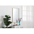 thumbnail image 5 of Metal frame rectangle mirror 20 inch in Sliver, 5 of 7