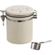 thumbnail image 1 of Dinheiro Recipiente para té y café, recipiente de almacenamiento de alimentos de cocina de acero inoxidable con rastreador de fecha y cuchara para café molido, frijoles, harina, cereales, azúcar,, 1 of 5