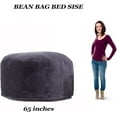 thumbnail image 6 of Giant Sherpa Bean Bag Chair Cover, Ultra Soft Bean Bag Bed (No Filler, Cover only), Large Round Soft Fluffy Bean Bag for Adults, Machine Washable Big Size Bean Bag Covers, 6 of 7