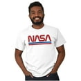 thumbnail image 4 of Retro Classic Space NASA Worm Logo Men's Graphic T Shirt Tees Brisco Brands S, 4 of 4