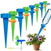 JosLiki 18 Pcs Waterer,Self Watering Spikes, Spikes System with Slow Release Control Valve Switch Self Irrigation Watering Devices for Outdoor Indoor Flower or Vegetables