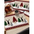thumbnail image 5 of 2024 Placemat Christmas Tree Snowflake Elk Kitchen Dining Table r Accessories 4/6pcs Heat Resistant Linen Tableware Pads Mats, 5 of 7