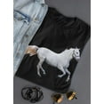 thumbnail image 3 of White Horse Galloping T-Shirt Women -SPIdeals Designs, Female 3X-Large, 3 of 4