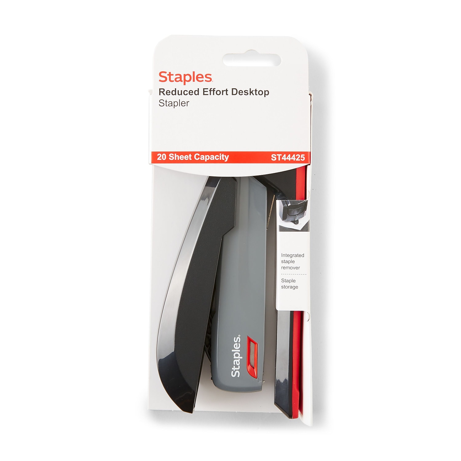 Staples One-Touch Desktop Stapler, Gray/Black photo 8