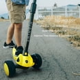 thumbnail image 3 of Scooter For Kids,3 Wheel Kick Scooter - Extra Wide Light Up Wheels,23"-30" Adjustable Height,110lbs Weight Capacity,Lean-To-Steer & Rear Brake,For Boys Girls Ages 3+,SC8 Yellow, 3 of 9