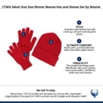 thumbnail image 4 of CTM Adult One Size Winter Beanie Hat and Gloves Set by Wootie, 4 of 4