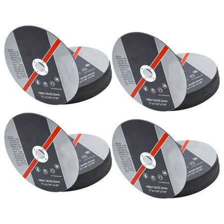 

100 Pack 7 x 0.0625 x 7/8 Metal and Stainless Steel Cut Off Wheels Fit for Angle Grinders