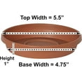 thumbnail image 2 of Bloem Terra Plant Saucer Tray for Planters 3-6" Terra Cotta, 2 of 4