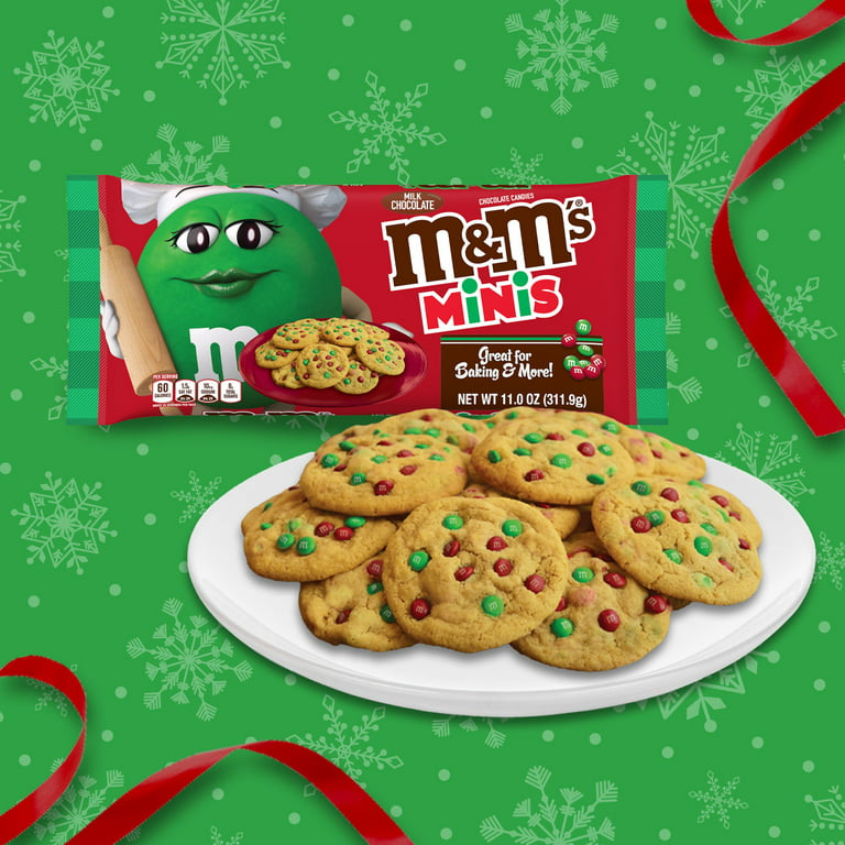 M&M's Minis Christmas Milk Chocolate Baking Bits - 11 oz bag