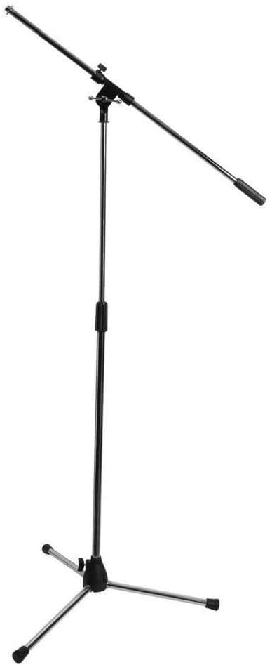 On-Stage Tripod Microphone Boom Stand, Chrome (Set of 2)