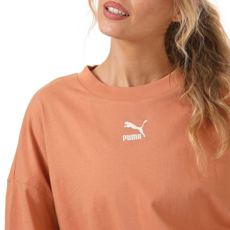 orange puma dress Women's Puma Classics Tee Dress in Orange