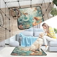 thumbnail image 7 of Qxltty Mermaid Plays Music Cat litter Pads Pet Set of 2 Diaper Mats Center Anti-leakage Layer Absorbent Soft and Comfortable, 7 of 7
