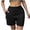 Black, variant on Cargo Shorts Women Baggy Y2K Summer Elastic Waist Jean Shorts with Pockets Casual Wide Leg Bermuda Shorts XL Army Green