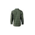 thumbnail image 2 of Ridgecut FMW23-10731 Green Plaid Men's Long-Sleeve Heavy Flannel Shirt, XL, 2 of 7