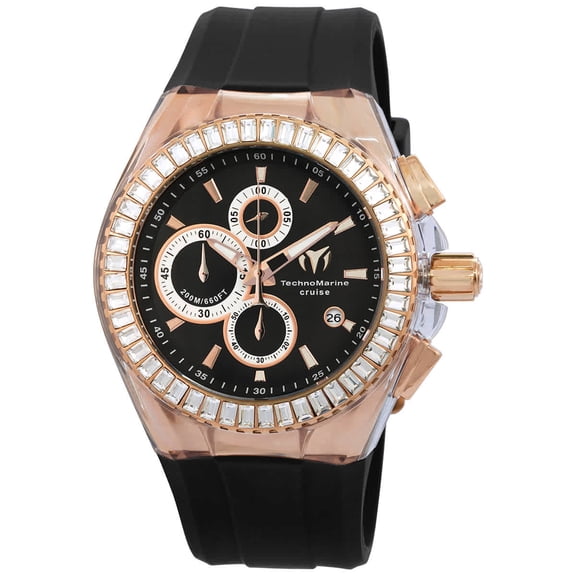 Technomarine Cruise Chronograph Quartz Crystal Black Dial Men's Watch TM-121162