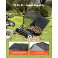 thumbnail image 6 of VEVOR 52 in Tow Behind Lawn Sweeper, 26 cu.ft. Large Yard Sweeper, Adjustable Sweeping Height, Heavy Duty Leaf & Grass Collector with Dumping Rope, Pull Behind Sweepers for Debris Grass Clippings, 6 of 9