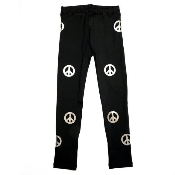 Leggings Silver Peace Sign