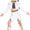 White, variant on Guvpev G'irl's Halloween Costume, Pop Idol Singer Stage Performance Outfit Jacket Tank Top Shorts Set for Cosplay Dress Up Events & Parties