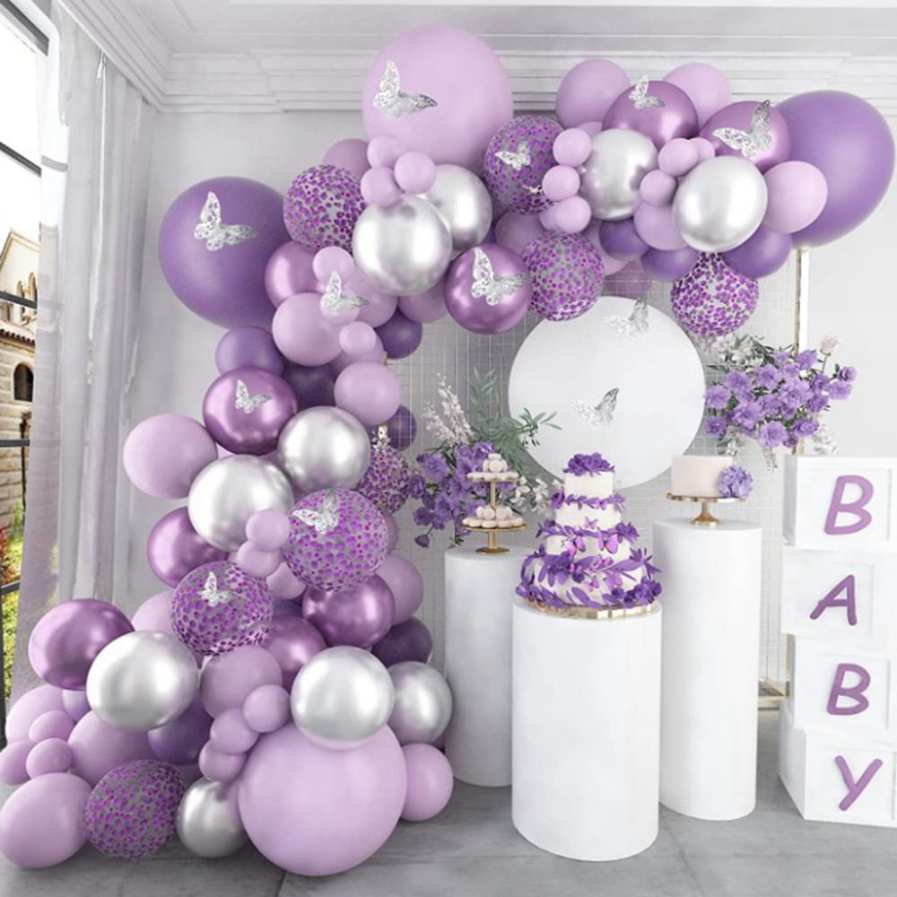 Tissue Paper Balloon Tassel - Purple – Partyloving