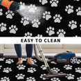 thumbnail image 4 of Pet Paw Printed Outdoor Rug 3x5 Ft, Non Slip Washable Area Rug, Modern Dog Footprints Black Grey Patio Rugs Carpet Runner, Large Floor Mat for Indoor/Outdoor Deck Porch Camping, 4 of 8