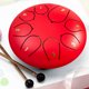 thumbnail image 1 of Fiudx Tambor de Mano de 6 Pulgadas con Sonido Relajante, Tambor de Acero Afinado Profesionalmente, Mazo de Madera Fácil de Tocar, Creación Musical para Meditación, Regalo para Músicos Adultos, Juego, 1 of 3