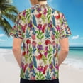 thumbnail image 6 of High Quality Hawaiian Shirts for Men Short Sleeve Aloha Beach Shirt Floral Summer Casual Button Down Shirts Blouses KV7MBY, 6 of 7